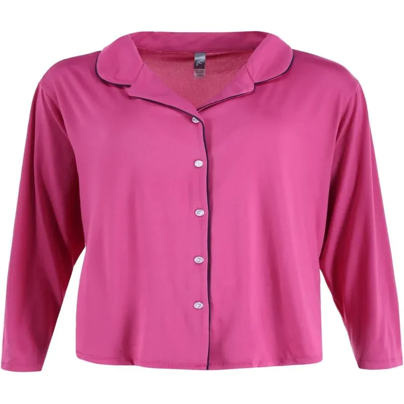 fast shipping Notch Collar Pajama Set (Women)