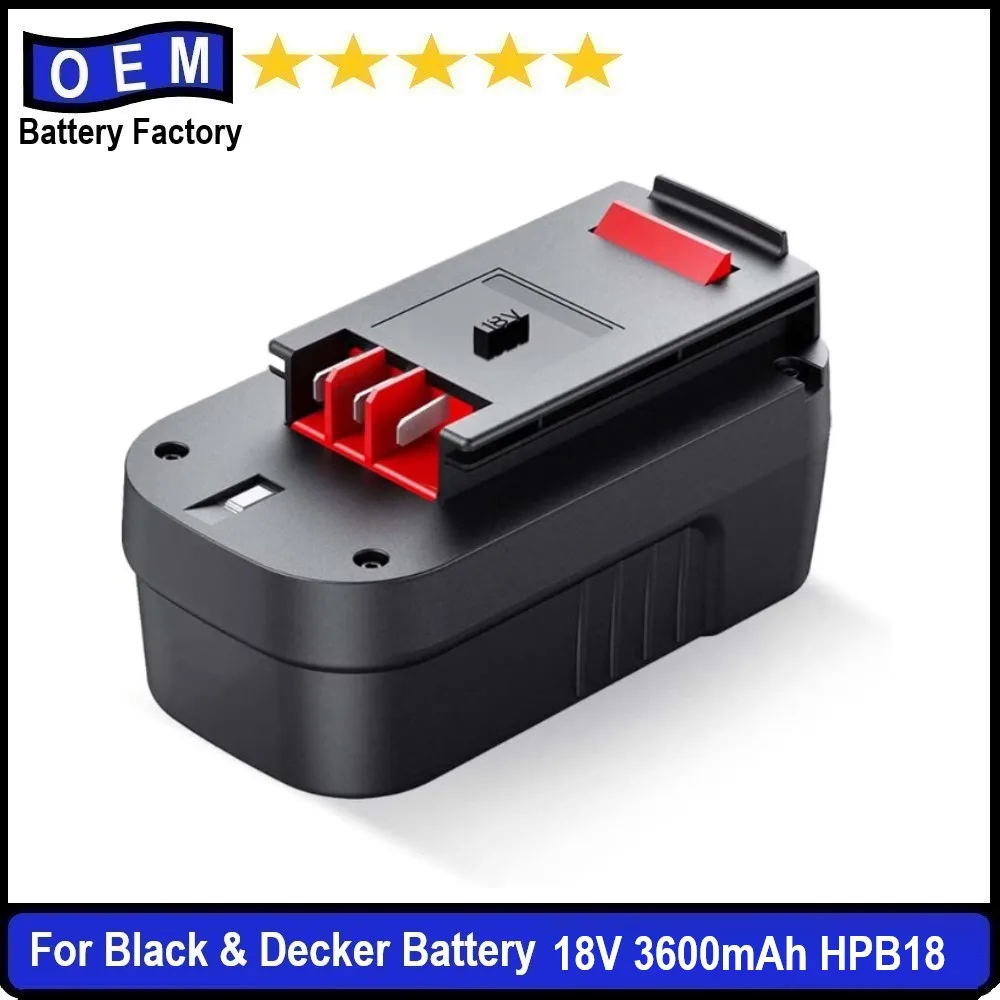 3.6ah Аккумулятор для Black and Decker 18V HPB18 HPB18-OPE A1718 A18 A18E FS180BX FS18BX FS18FL FSB18 244760-00 Аккумулятор для электроинструментов