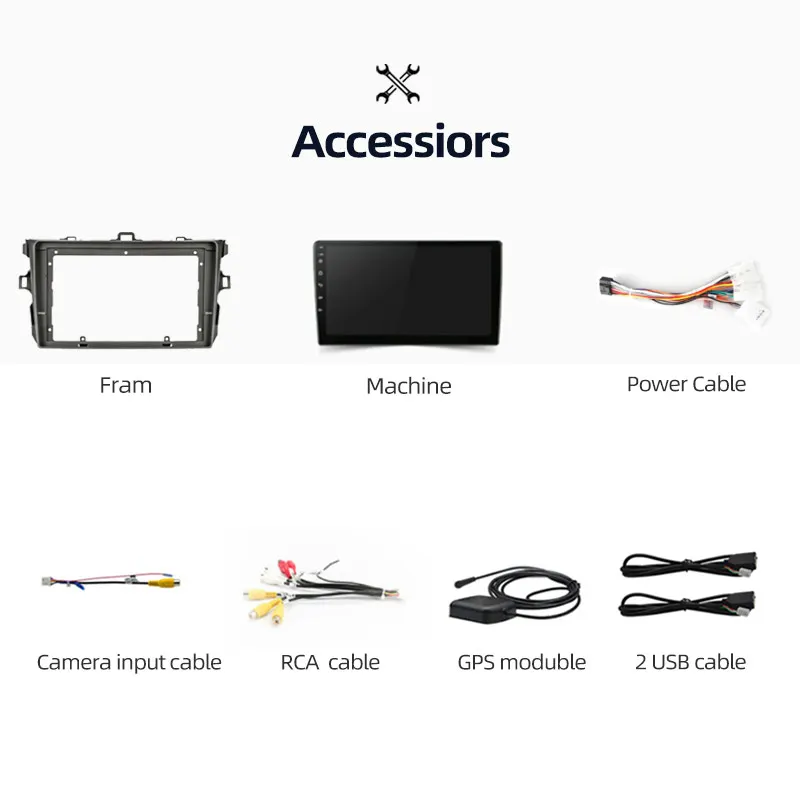 $591.00 Ruancheng 2Din android 10 Car Radio For Toyota Corolla E140 E150 2006 2007 2008 2009 2010 2011 2012 2013 2 din autoradio