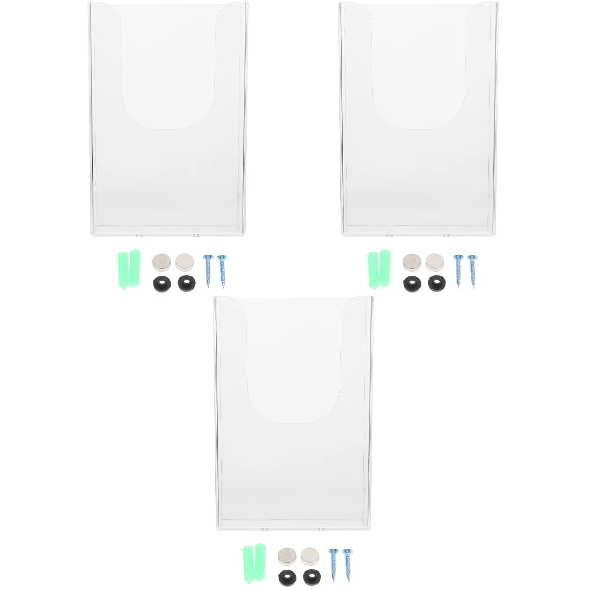 

Holder Brochure Stand Wall Mount Display Booklet Pamphlet File Literature Clearrack Document Organizer Mounted Hanging Box