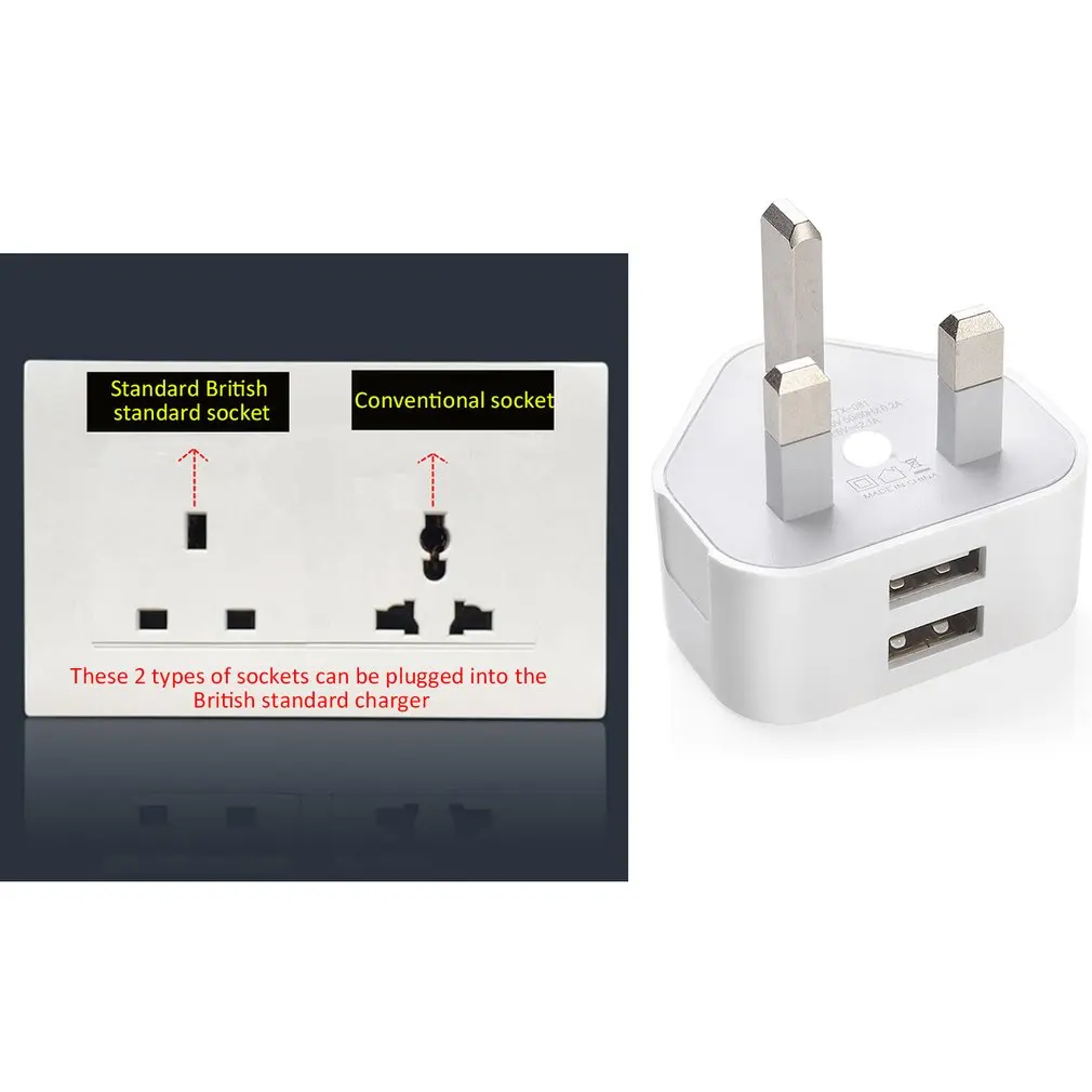 Универсальное сетевое зарядное устройство с 1/2/3 портами USB и вилкой Стандарта
