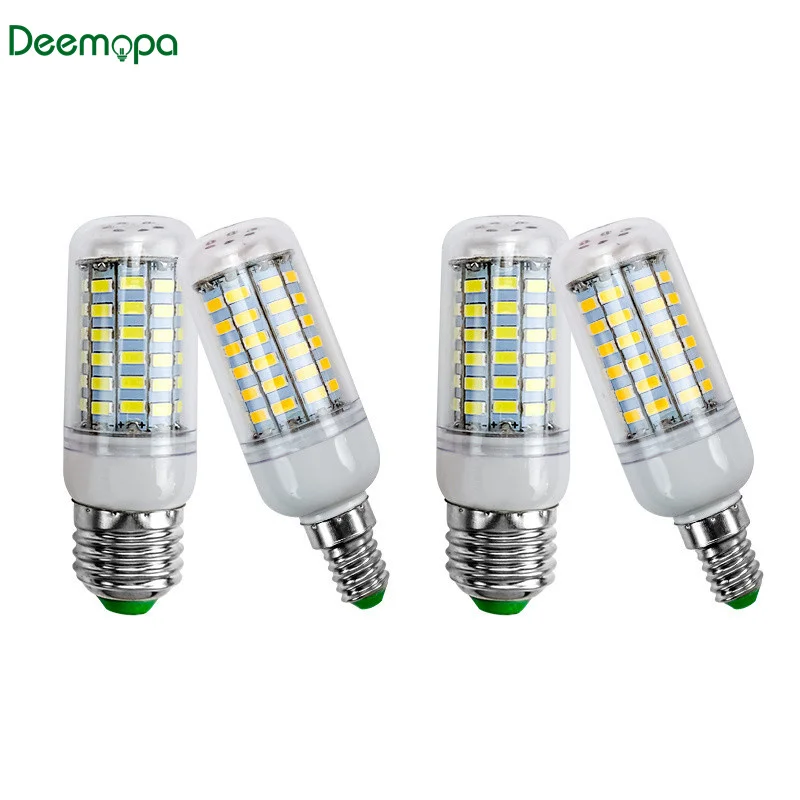 

2 шт./лот Светодиодная лампа E27 E14 220V 5730SMD светодиодные фонари Кукуруза Светодиодные лампы 24 36 48 56 69 72leds люстра свечи освещение украшение дома