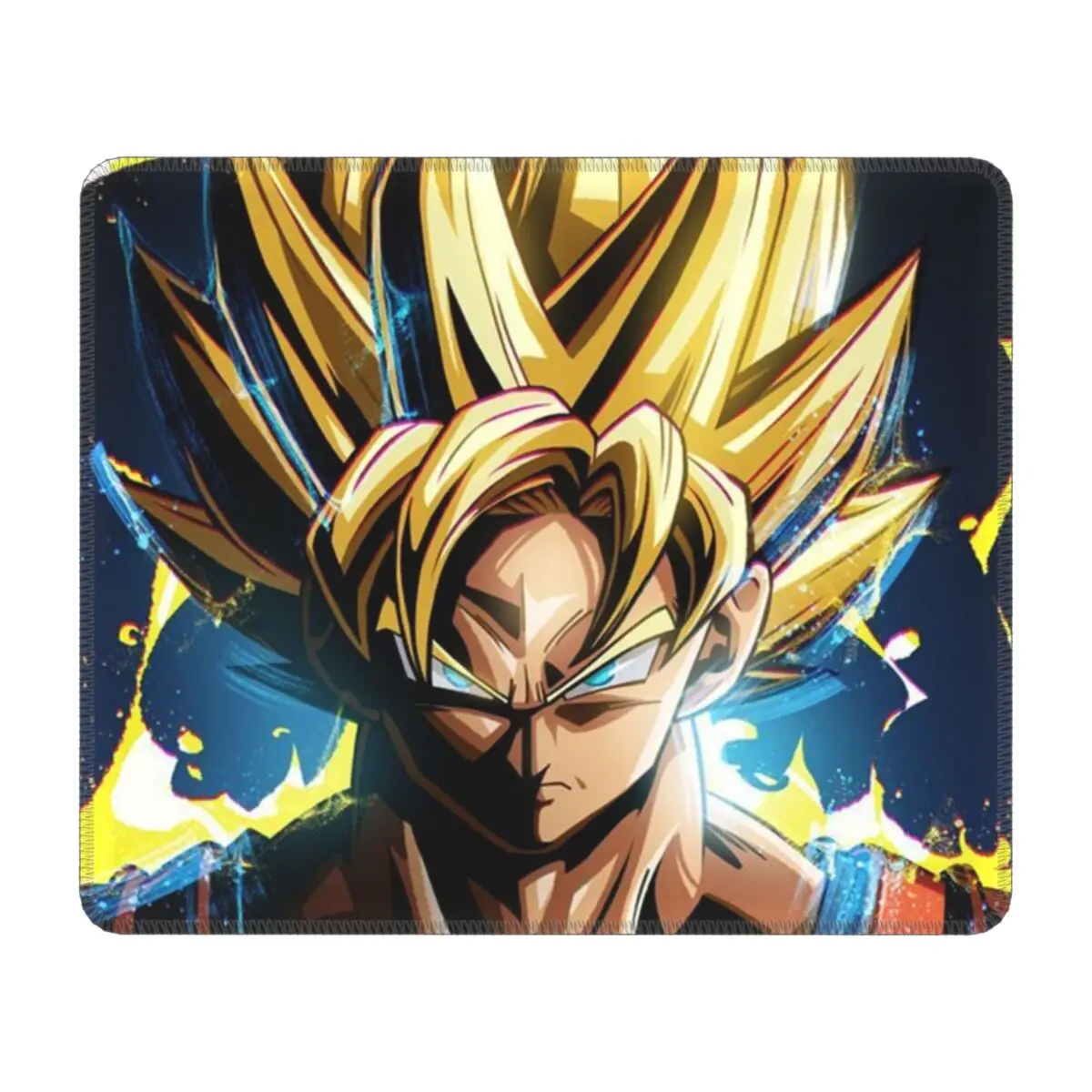 

Powder Son Goku Mouse Pad with Locking Edge Waterproof PC Gaming Mousepad Non-Slip Rubber Base Manga Japanese Office Laptop Mat