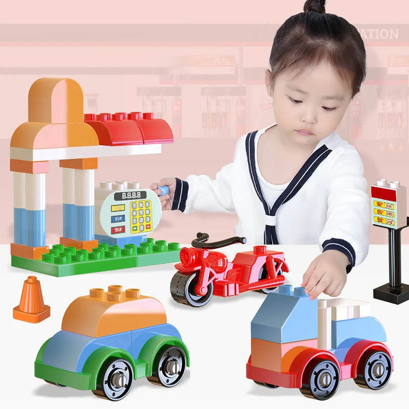 

54 шт., Детский конструктор «Автопогрузчик»