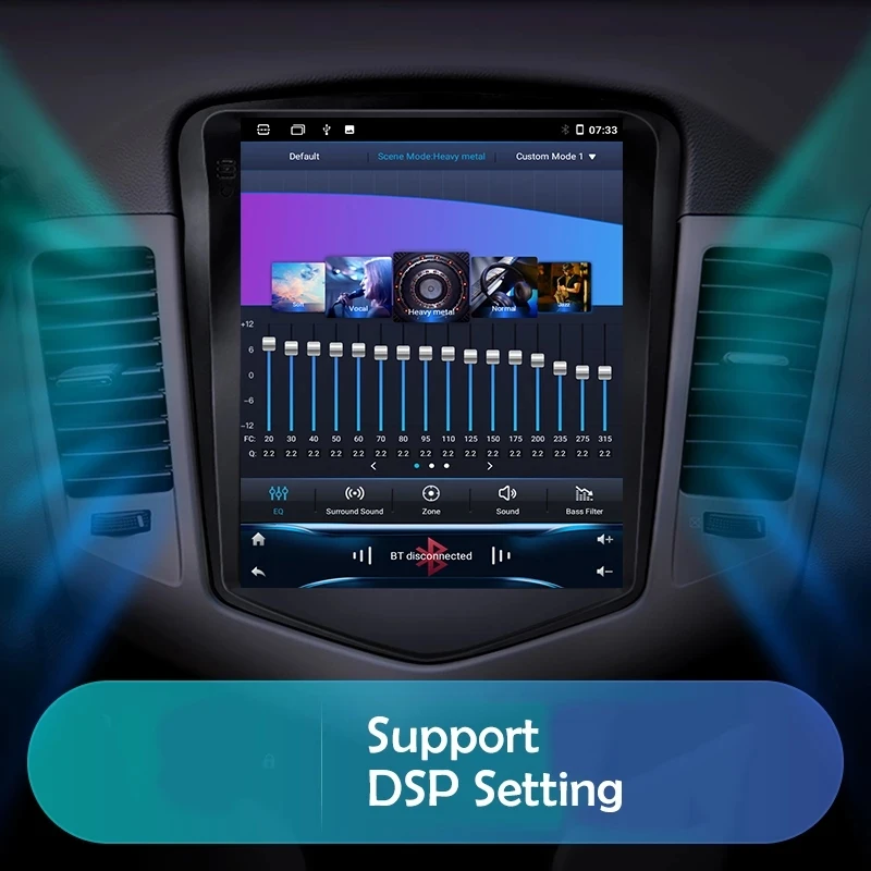 Универсальная Автомагнитола на Android 10 мультимедийный экран 9 7 дюйма