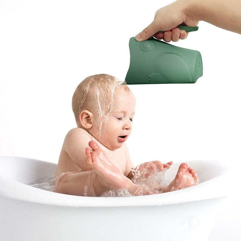 

Bath Rinse Cup for Baby Cute Frog Shape Baby Bath Cup Hair Shampoo Rinser for Toddlers Bath Wash Cup Shower Washing Spoon Child