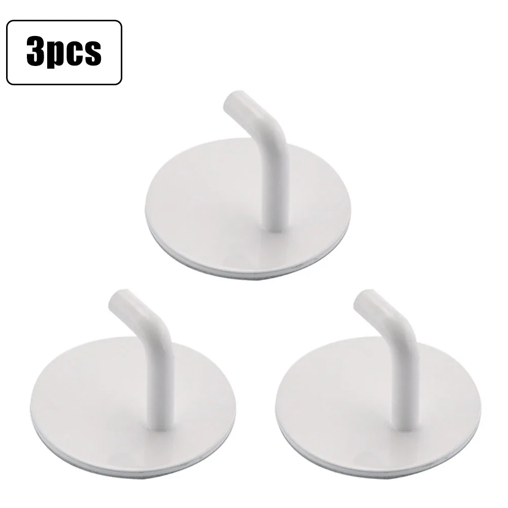 

3PCS Hooks Transparent Strong Self Adhesive Door Wall Hangers Hooks Suction Heavy Load Rack Cup Sucker For Kitchen Bathroom