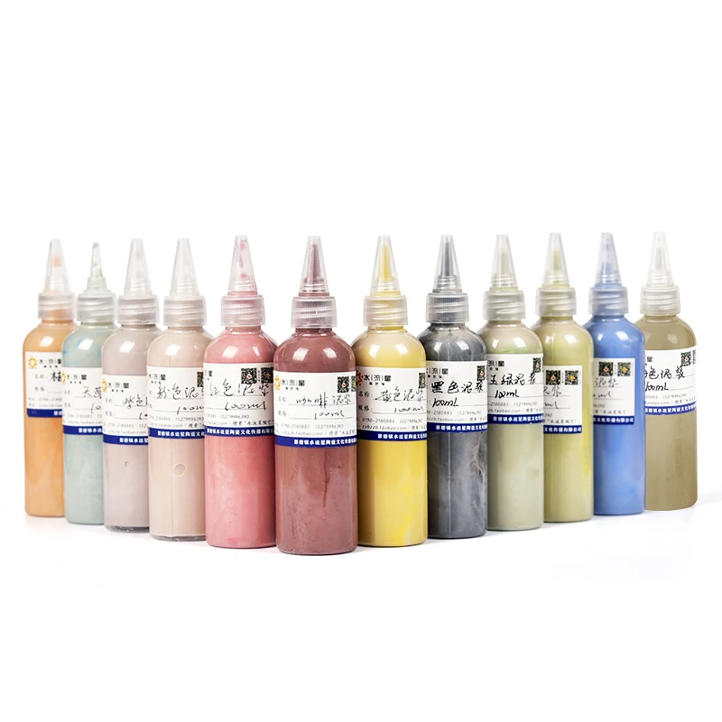 

100ml Pottery Color Clay Slurry Color Porcelain Clay Makeup Clay School Pottery Bar Production Slurry Mold Injection Slurry