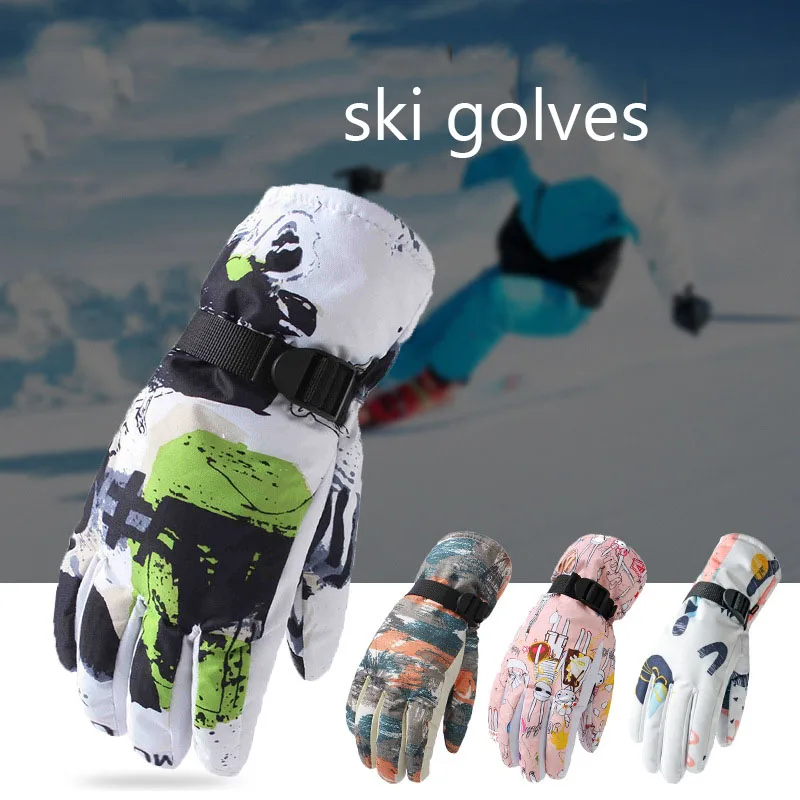 

Winter Ski Gloves Men Women Snow Warm Touch Screen Outdoor Sports Guantes Riding Skiing Cycling Waterproof Snowboard Mittens