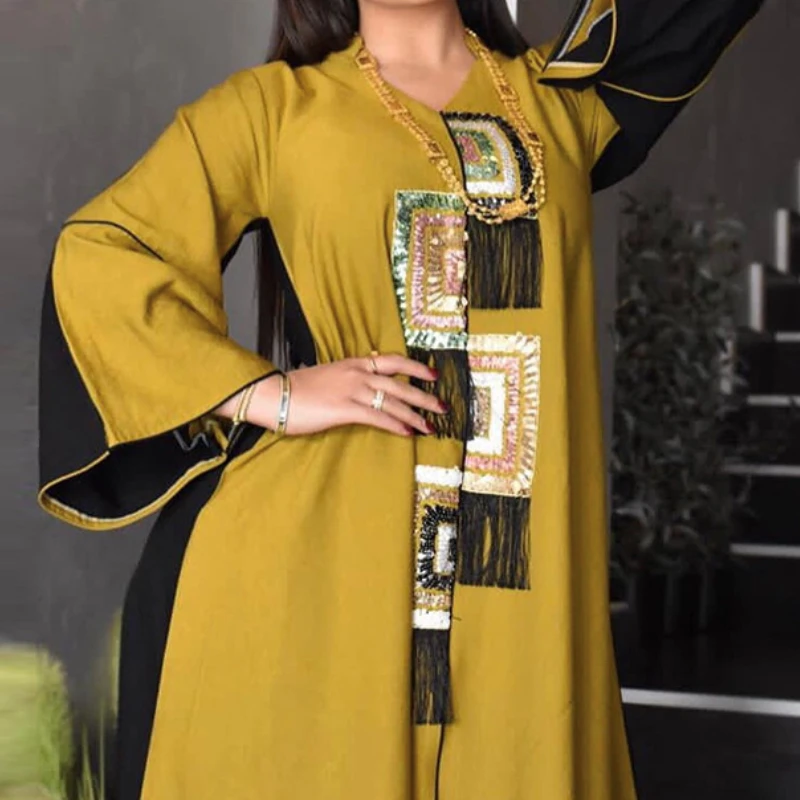 

Африканские платья для женщин, Анкара Дашики, блестящее вечернее платье, женская одежда, африканская одежда, Дубай, абайя, кафтан, халат Djellaba