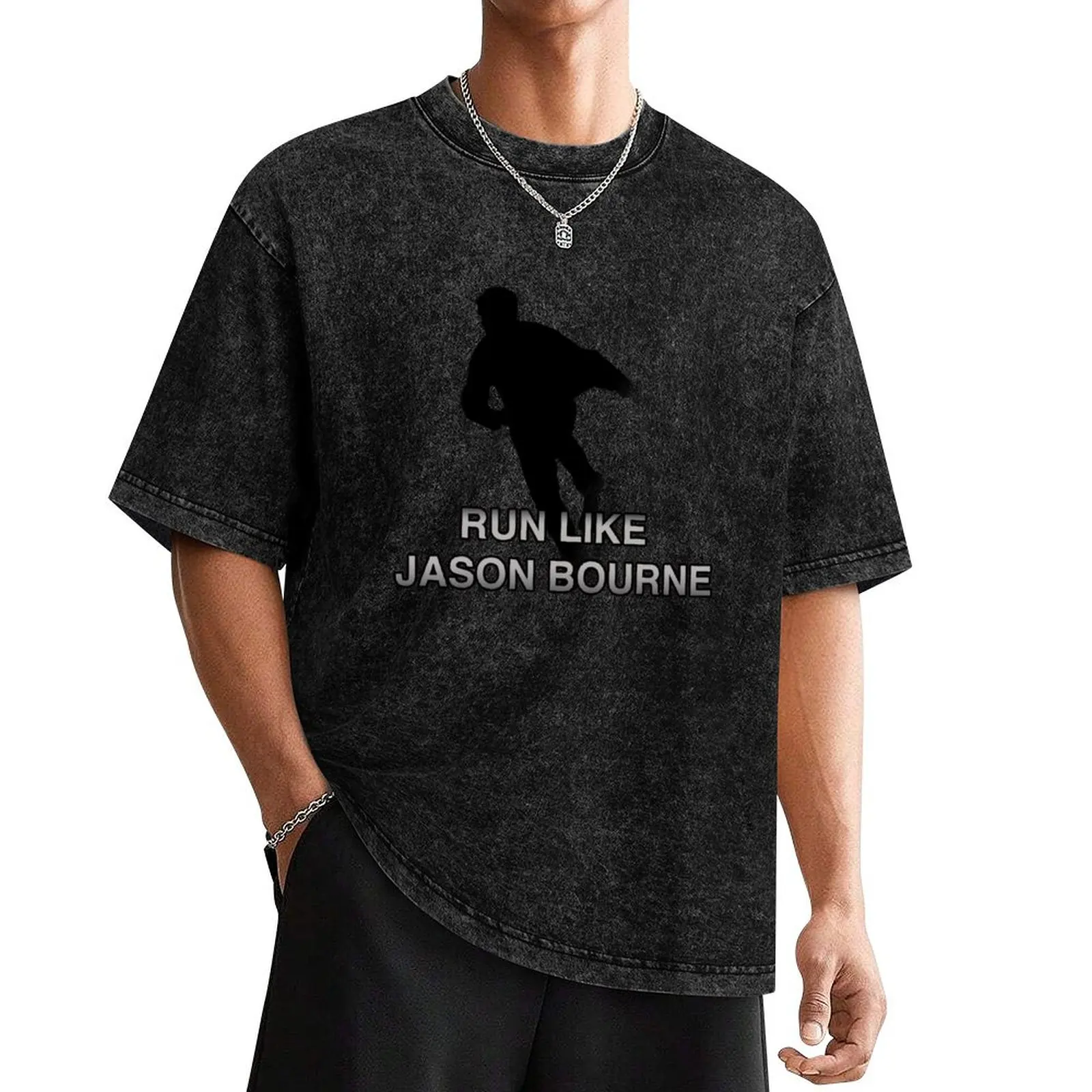 Футболка Run Like Jason Bourne (2.0) Хлопок Мужские