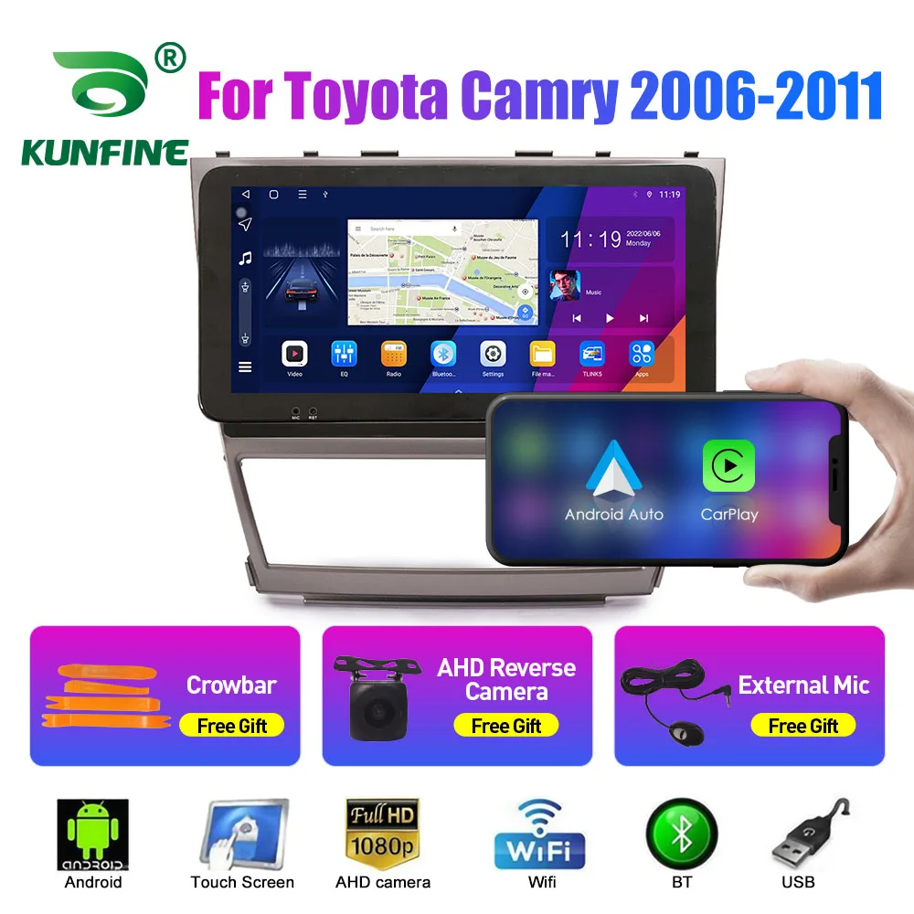 

10.33 Inch Car Radio For Toyota Camry 2006-11 AT 2Din Android Octa Core Car Stereo DVD GPS Navigation Player QLED Screen Carplay