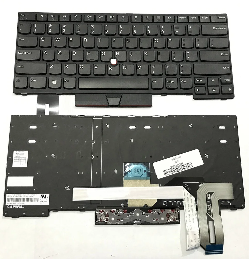 Новая подсветка клавиатуры США для ноутбука Lenovo ThinkPad E480 E490 L380 L390 L480 L490 T480S T490 T495