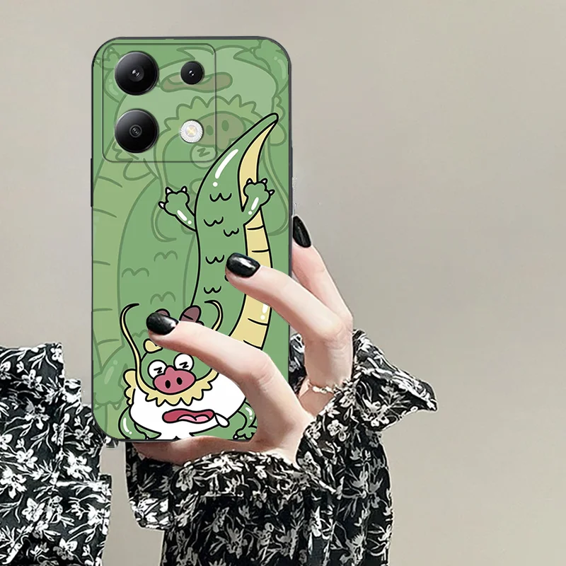 Для Redmi 12 13 K70E 3 4 5 G Prime 10 9 1 2 PLUS 11 A X CNFC TPU черный мягкий чехол для телефона с рисунком