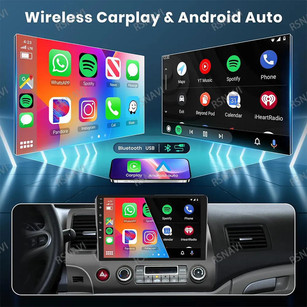 Фото Автомобильное радио Android 15 для Hyundai I30 2017-2019 Стерео AI Voice Qualcomm Systems DVD RDS WIFI + 4G BT NO 2DIN AUTO Wireless QLED №3