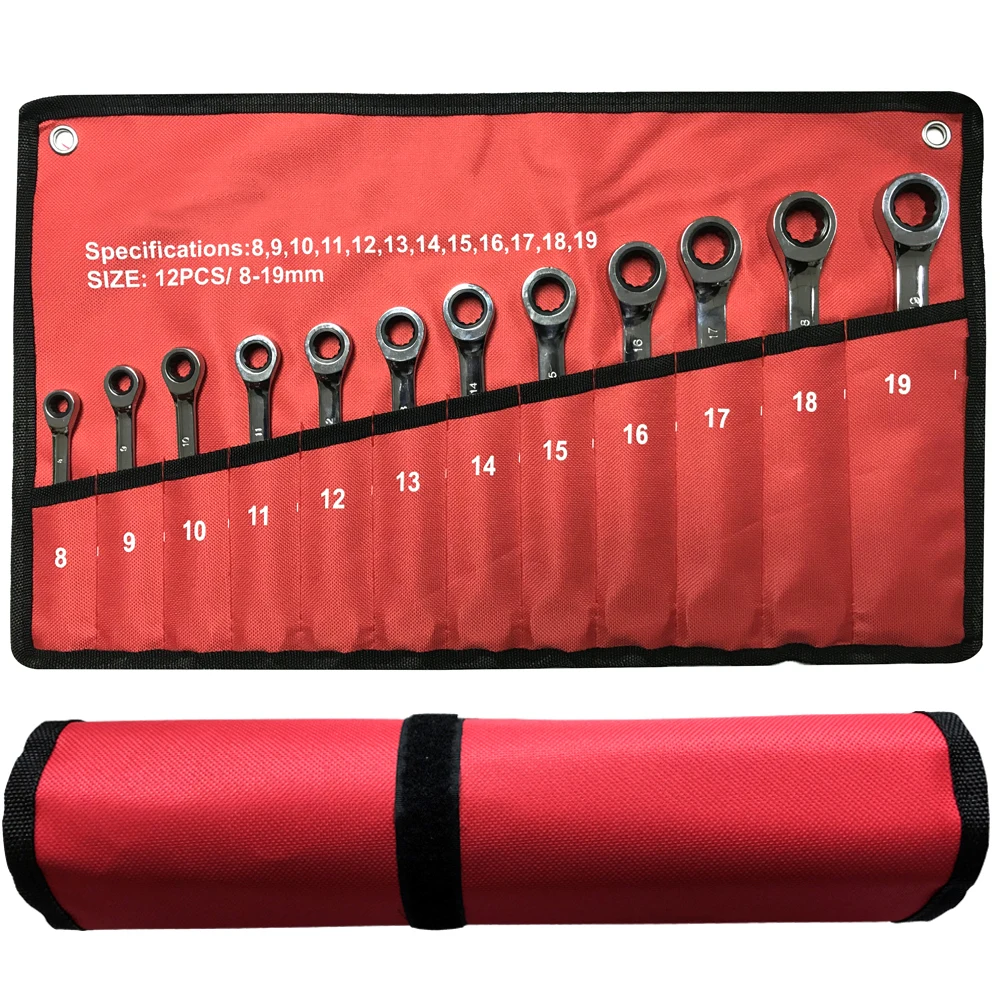 

Набор ключей, комплект гаечных ключей с храповым механизмом с 72 зубьями, ручной инструмент для ремонта автомобиля