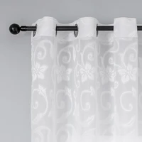 american style curtains for living dining room bedroom luxury high popularity jacquard modern white tulle door window curtain