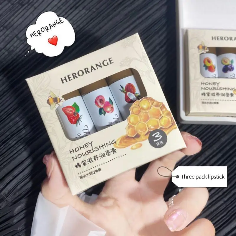 

3PCS/Set Lip Balm Long-lasting Hydrating Lipstick Anti-dryness And Crack Remove Dead Skin Moisturizing Lip Mask Makeup Skin Care
