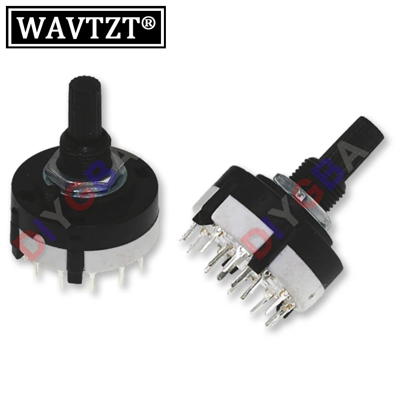 Пластиковая флейта RS16 RS26, 1 шт., 2 полюса, 3 4 позиции, 1 полюс, 5, 6, 8 позиций, Длина ручки, осевой ленточный переключатель, Ibuw, RS16