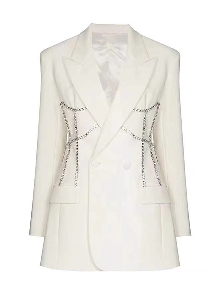 Aynaray 20224 осенне-зимний женский офисный пиджак с длинным рукавом однотонный черный