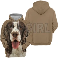 animals dogs english cocker spaniel adorable 3d printed hoodies unisex pullovers funny dog hoodie casual street tracksuit