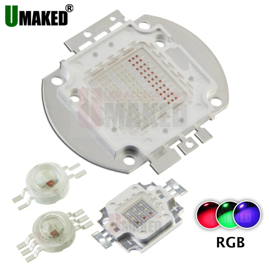 Светодиодные чипы высокой мощности 3-100 Вт фотоламсветильник цвет RGB для