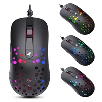 hxsj a904 wired rgb gaming mouso programming mice with 6 level adjustable dpi 6 rgb lighting modes