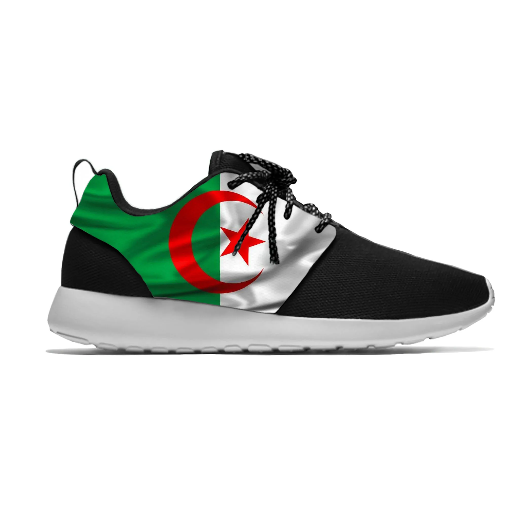 

Алжирский флаг патриотическая крутая Веселая Женская Повседневная дышащая Спортивная обувь Легкие мужские женские кроссовки