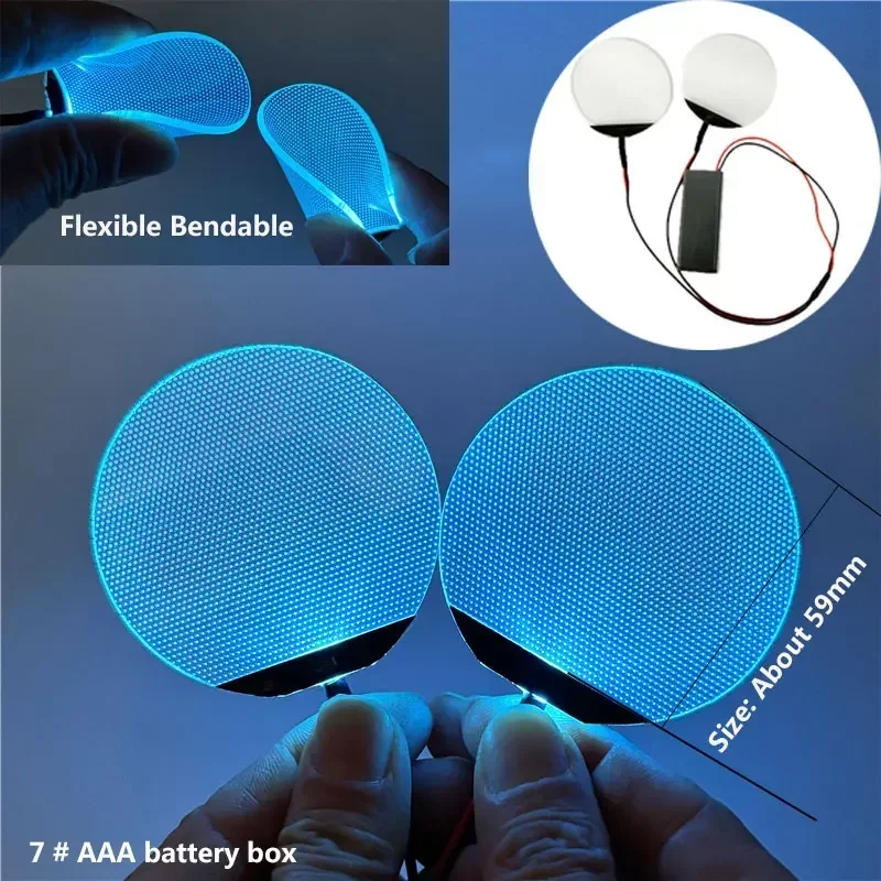 

Аксессуары для косплея сделай сам, круглые гибкие светодиодные глаза, фотоаксессуары для Хэллоуина, маски, шлем, фотоаксессуары, батарейный блок AAA