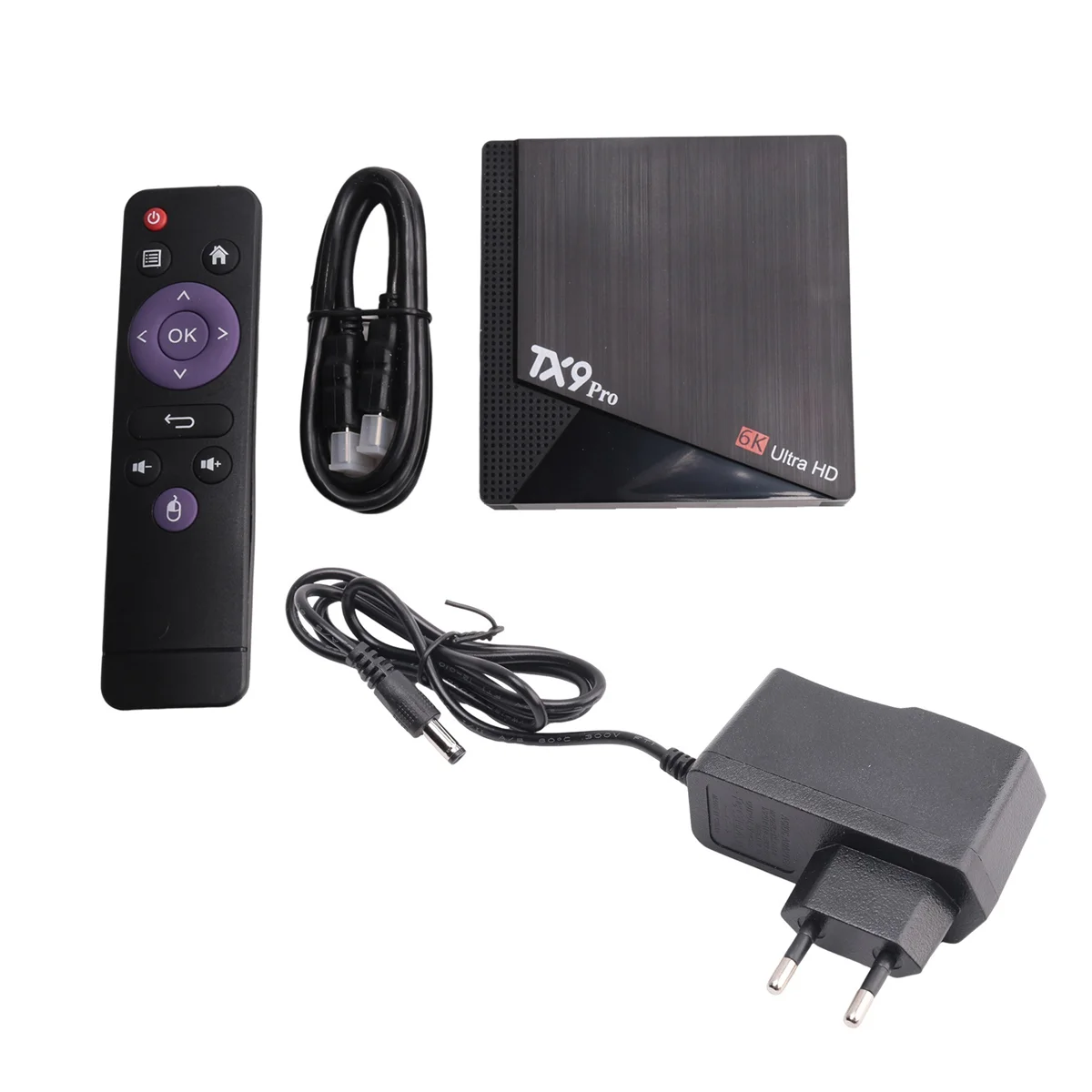 TX9 Pro Android 10.0 Set Top Box 6K HD Dual Brand 2.4G 5.8G Wi-Fi Медиаплеер AIIwinner H313 Smart TV EU Plug