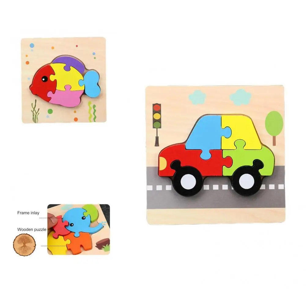

Safe Fun Kids Cartoon Animal Building Toys Tasteless Building Block Toys Vivid Look Preschool Toy