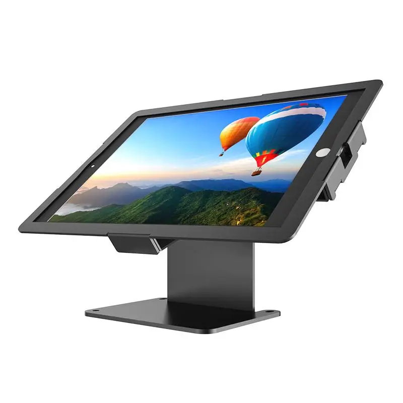 

Foldable Adjustable Anti Theft Cold Rolled Steel Customized Desktop 7"-10" Tablet Security Stand With Lock