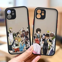 bungou stray dogs dazai osamu anime phone case matte transparent for iphone 7 8 11 12 13 plus mini x xs xr pro max cover