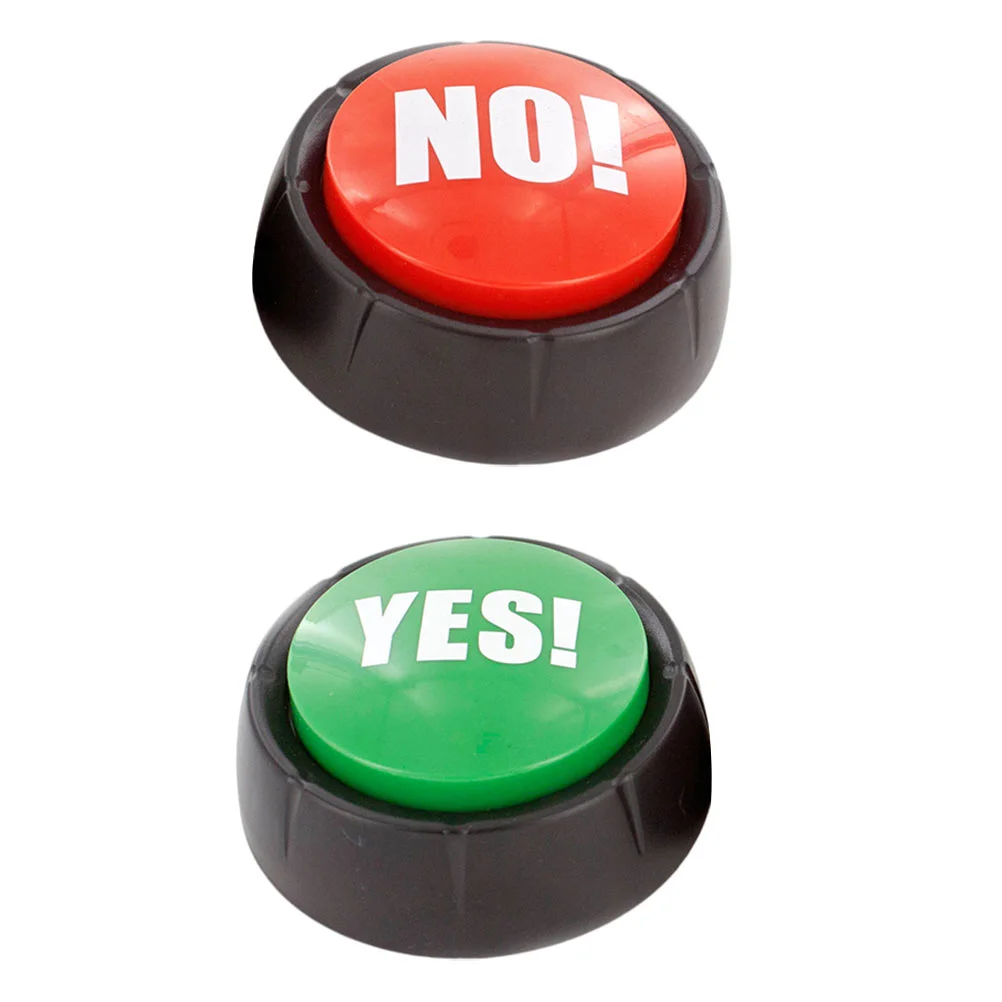 

Button Sound Yes No Buttons Answer Buzzer Toy Buzzers Game Talking Party Dog Quiz Prank Funny Toys Show Recordable Wrong