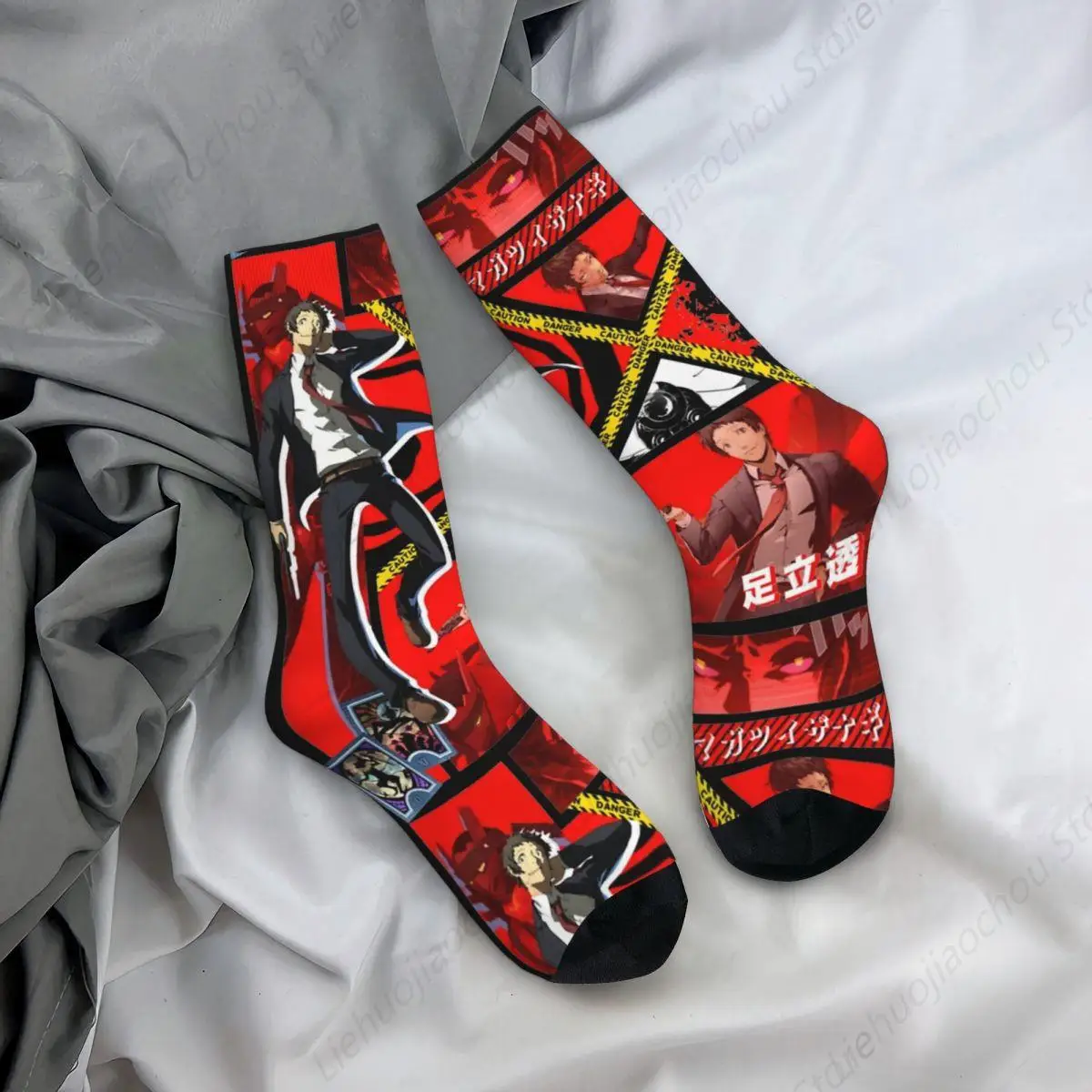 Носки с рисунком Game Persona 4 Tohru Adachi товары для мужчин и женщин носки принтом теплые