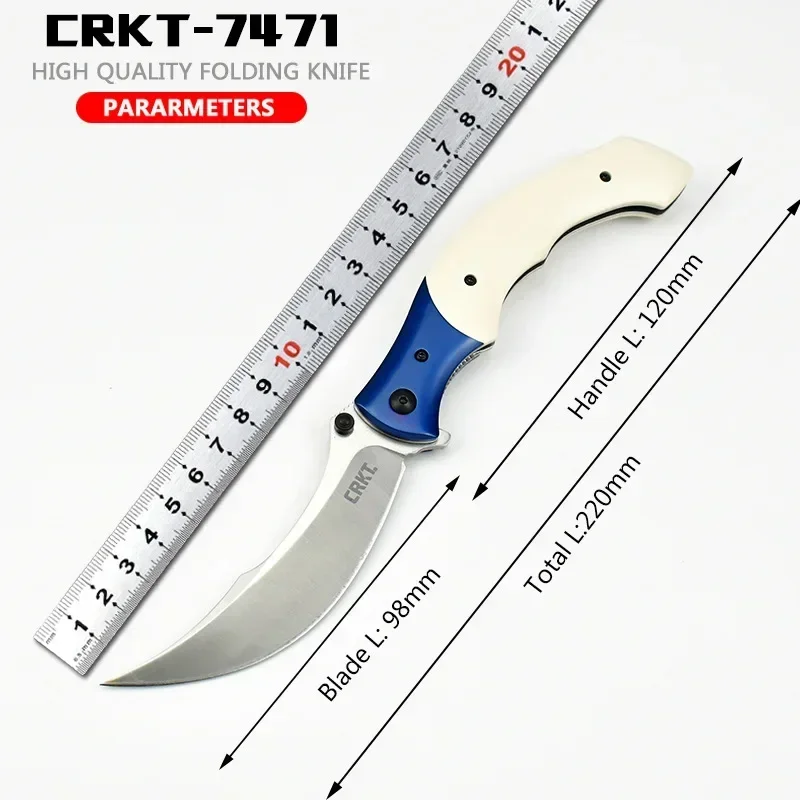 Острый тактический нож складной изогнутый высокой твердости для кемпинга