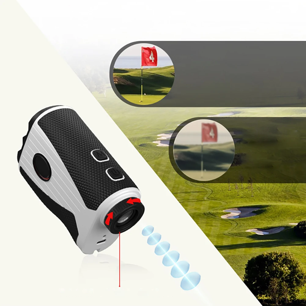 Дальномер для гольфа с наклоном дальномер фиксатором флагштока охотничий 1000 м