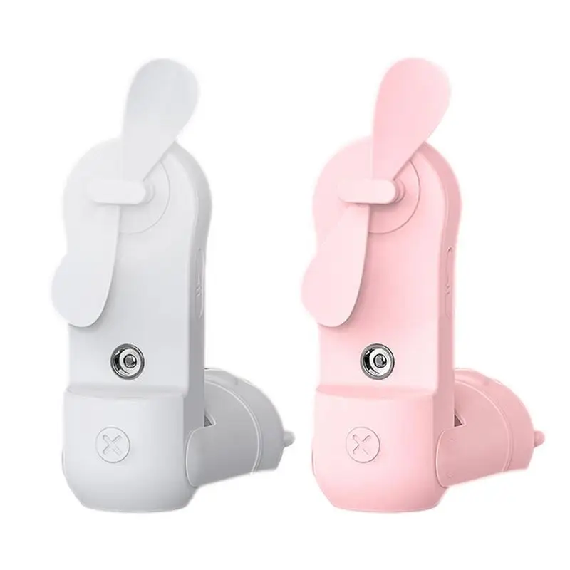 

Misting Handheld Fan Portable Spray Fan USB Rechargeable Personal Cooling Fan Foldable For Commute Travel Work Camping School