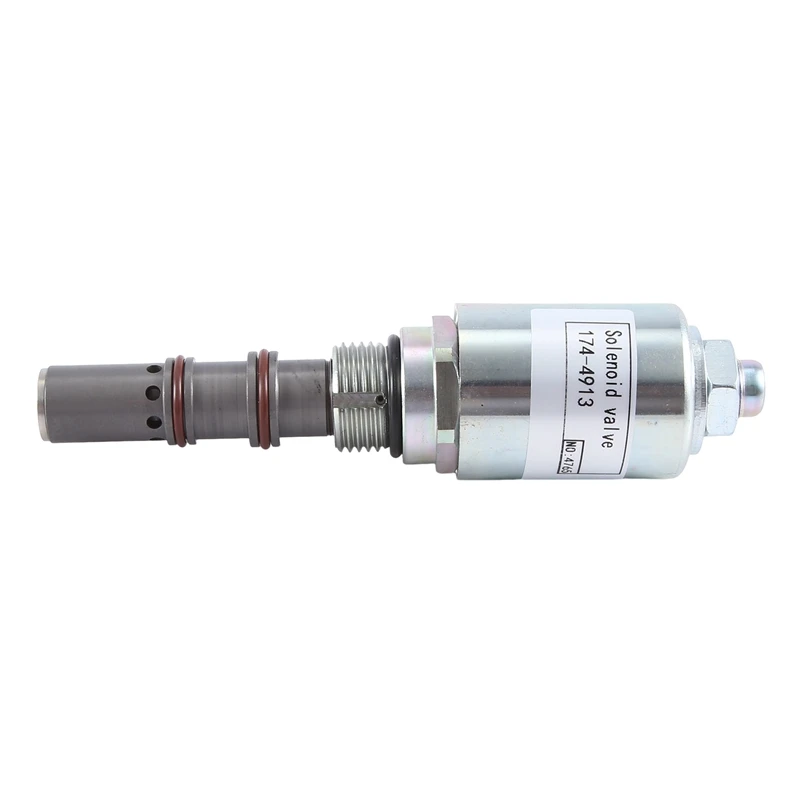 174-4913 1744913 Excavator Solenoid Valve Silver Metal For CAT 966G 980H 950G 962G