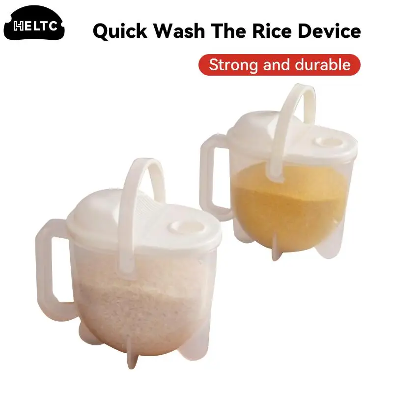 1pc Kitchen Wash Plastic Cleaning Quick Wash The Rice Device Washing Rice Of Multifunctional Washer Rice Washing Kitchen Utensil