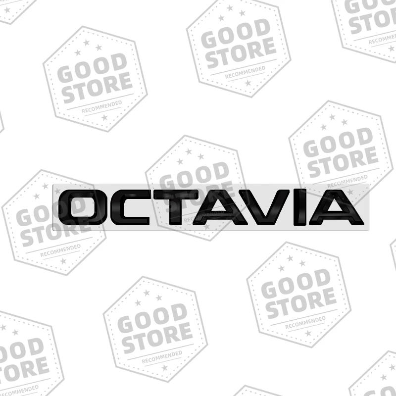 

Металлический кузов автомобиля для Skoda Octavia Superb глянцевый черный значок с буквами 3D эмблема заднего крыла наклейка на багажник наклейка автоаксессуар