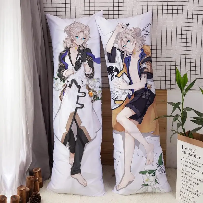 Аниме Genshin Impact Albedo Dakimakura косплей обнимающая тело крутая подушка искусственная