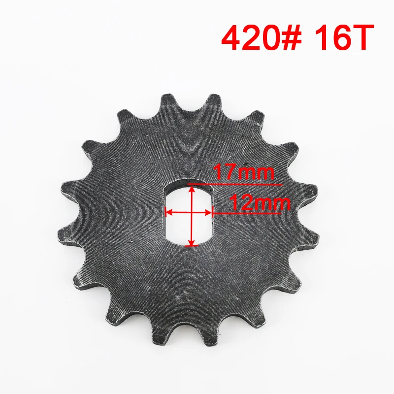 

420 9T10T11T12T14T16T18T20T звездочка внутреннее отверстие 17*12 мм подходит для редуктора BM1418ZXF MY1020Z