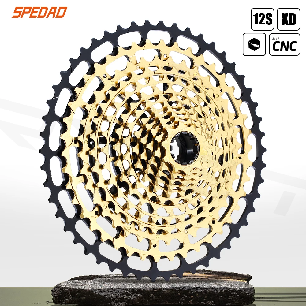 

Кассета для горного велосипеда SPEDAO 12 s, 10-50T 12 Скоростей с ЧПУ, подходит для XD Super светильник, кассета для велосипеда с ЧПУ Cr-mo 12 Скоростей, запасная часть для горного велосипеда