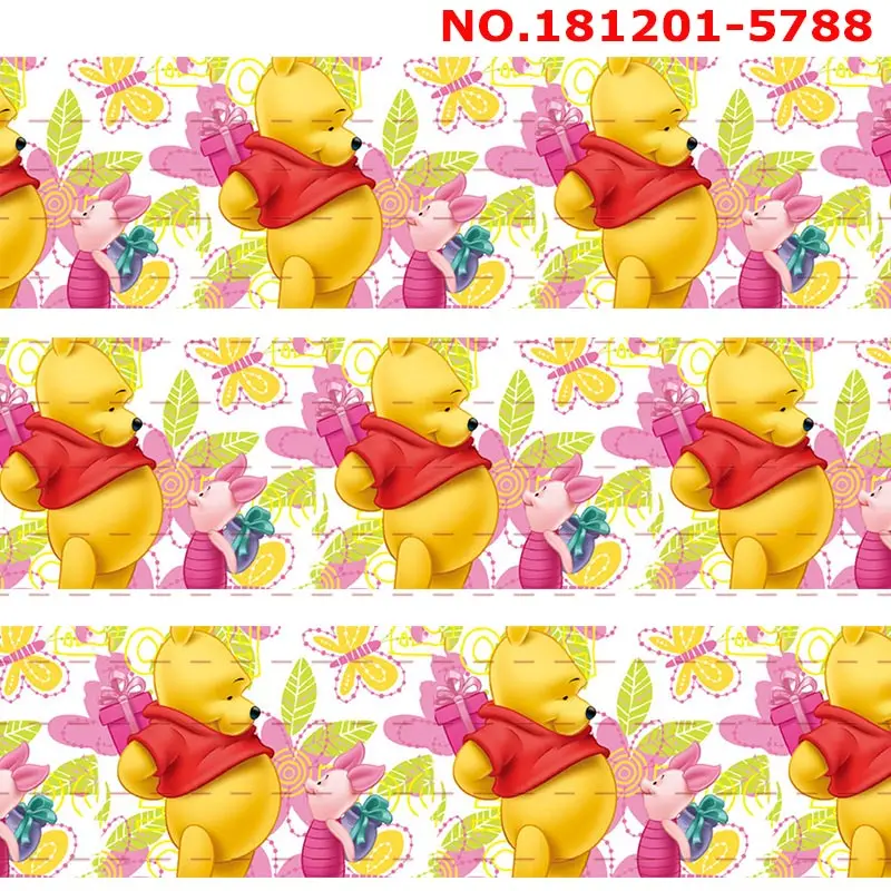 

10yards Disney Disney Winnie the Pooh Grosgrain / Satin Ribbon DIY Sewing Accessory Gift Wrapping Ribbon