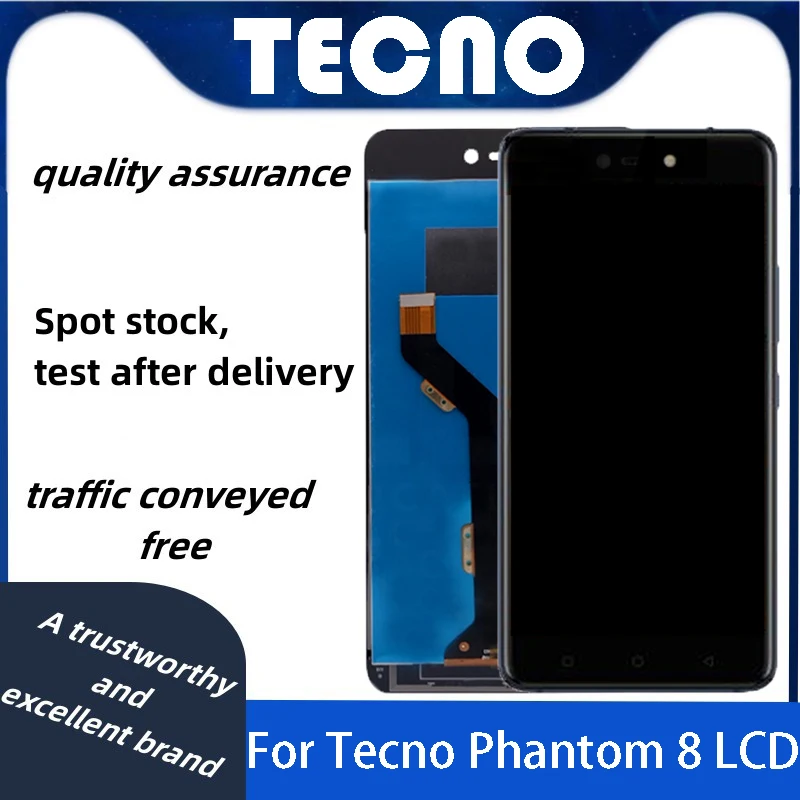 Для Tecno Phantom8 ЖК-дисплей с сенсорным экраном Phantom 8 AX8 ЖК-экран дигитайзер полная сборка Замена