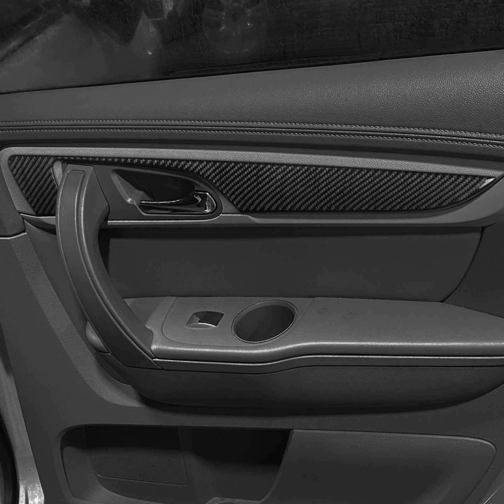 Фото Для Chevrolet Traverse 2013-2017 углеродное волокно центральная навигация радиопеременного тока переключатель двери панель автомобильные аксессуары декоративные наклейки №4