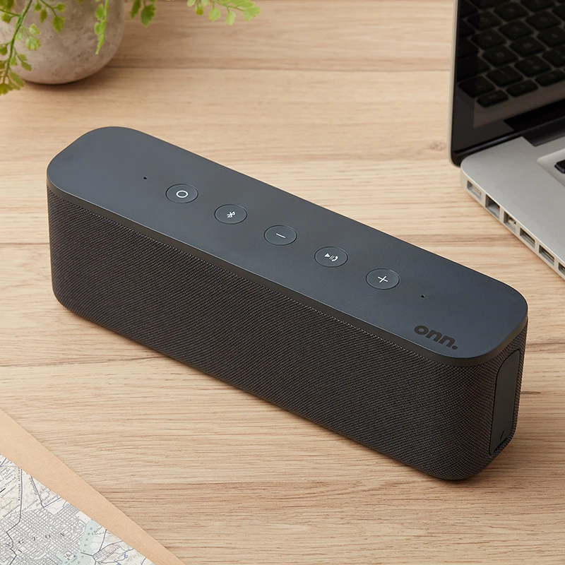 

Large Indoor Portable Speaker with Bluetooth, Grey, AAAGRY100006902