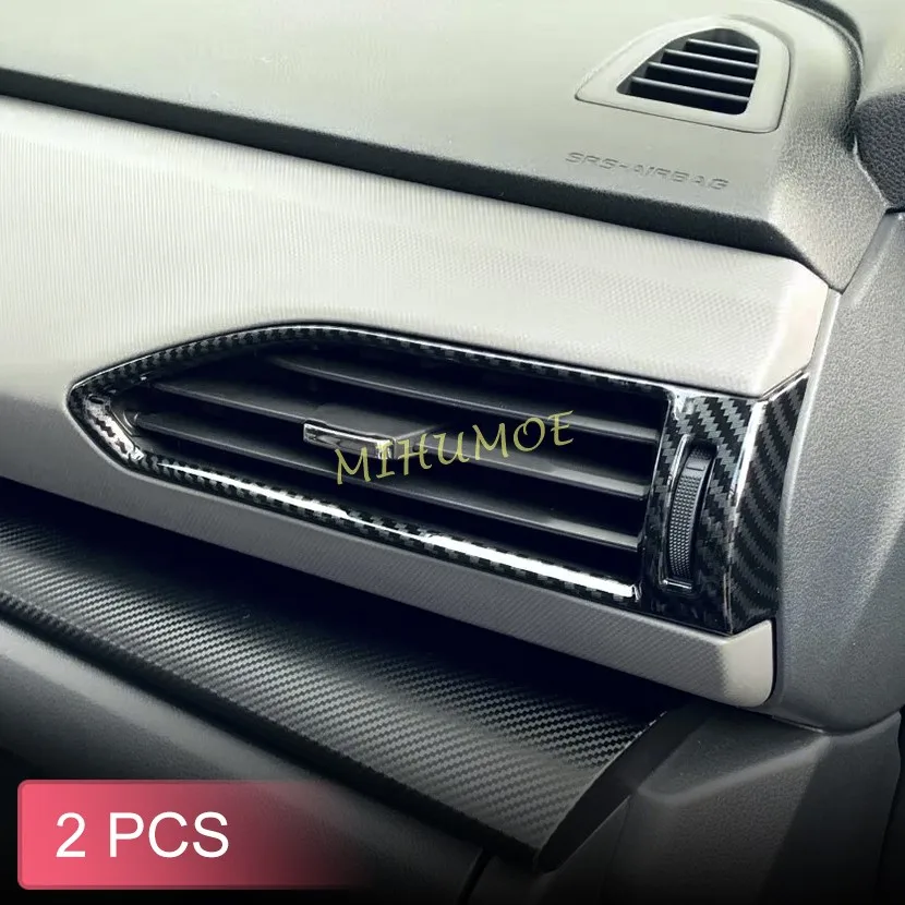 

Внутренняя центральная консоль для Subaru Crosstrek Impreza 2024 2025, Боковая Крышка вентиляционного отверстия, отделка из углеродного волокна