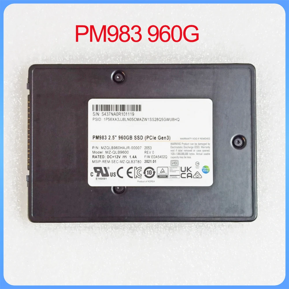 Твердотельный накопитель для Samsung PM983 960G U.2 Enterprise NVME